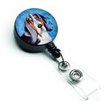 Teachers Aid Blue Basset Hound Retractable Badge Reel TE718620